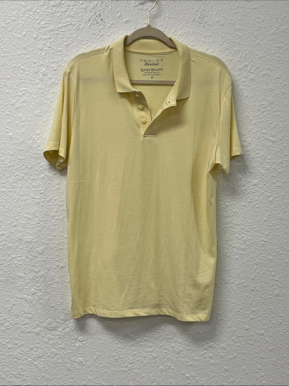 Lucky Brand Men’s Pale Yellow Polo Shirt
#1281